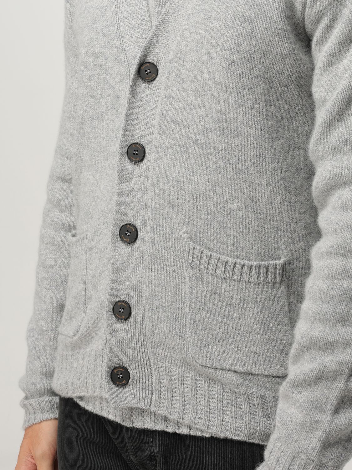 Cardigan Men color Charcoal