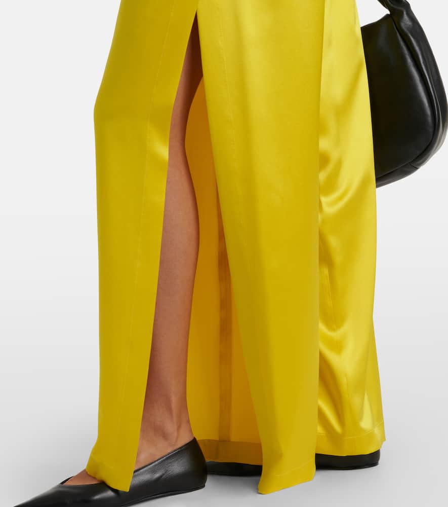 Elegante Fiesta silk wide-leg pants