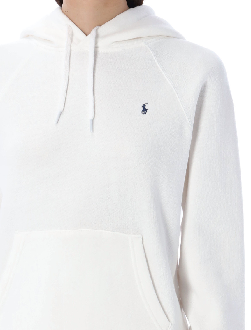 White Logo Hoodie