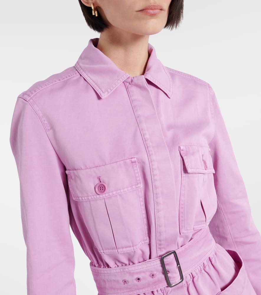 Visiera cotton drill playsuit