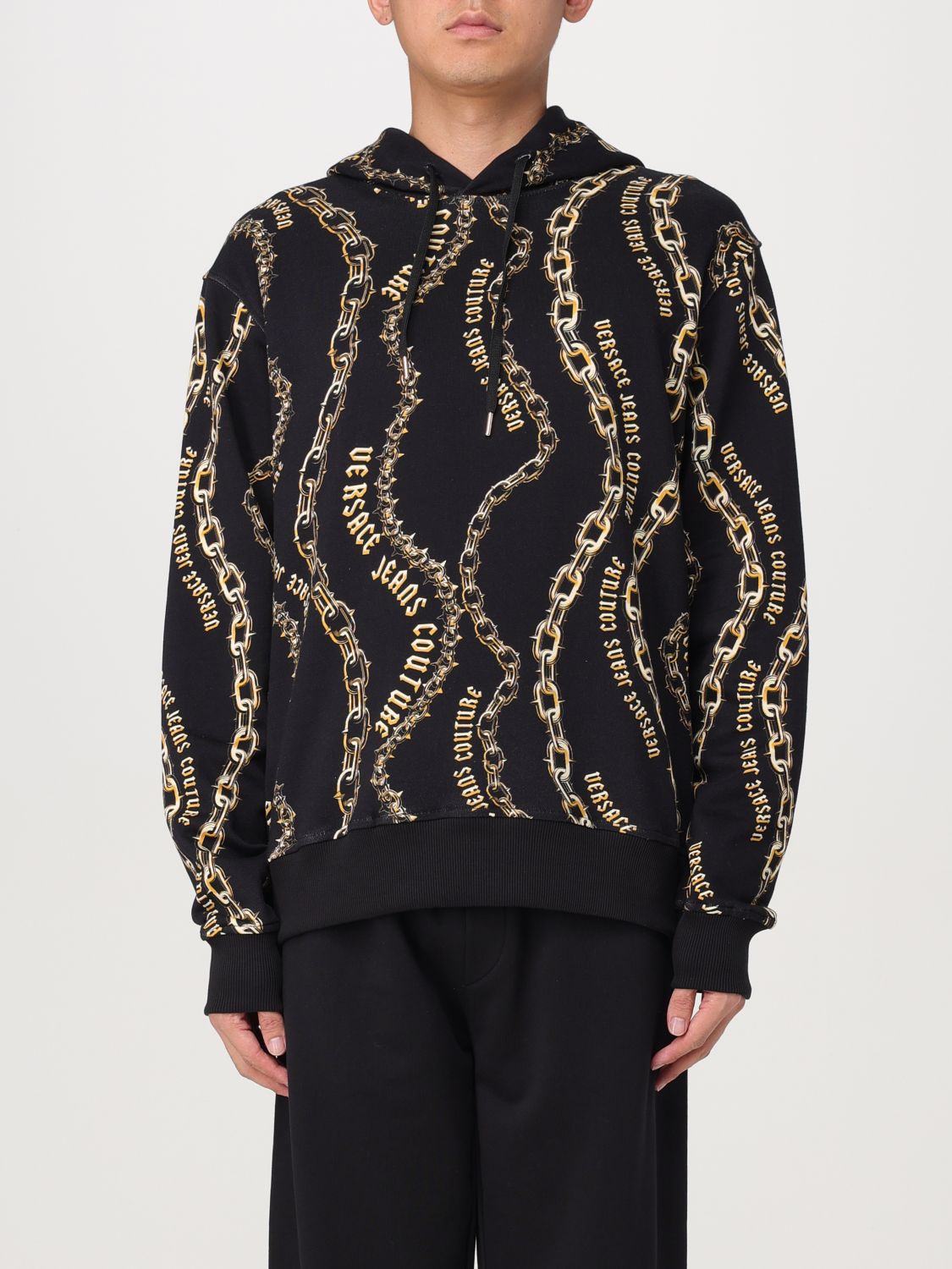 Chain Couture hoodie - Black