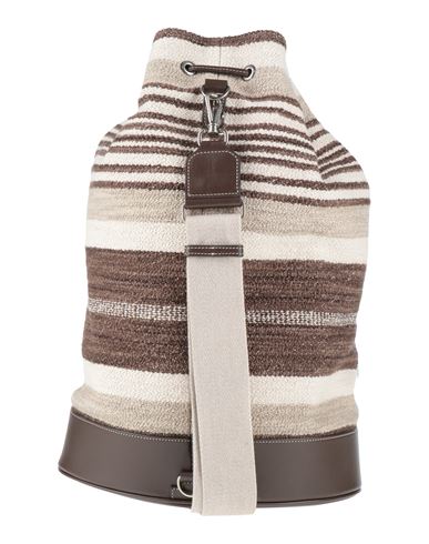 Man Backpack Dark brown Size 