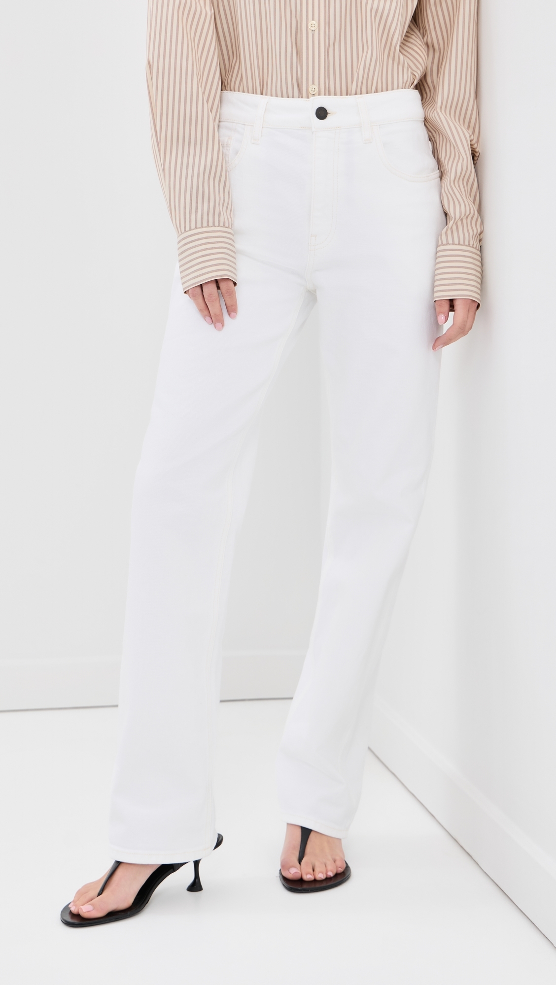 Farah Classic Bootcut Jeans Talc