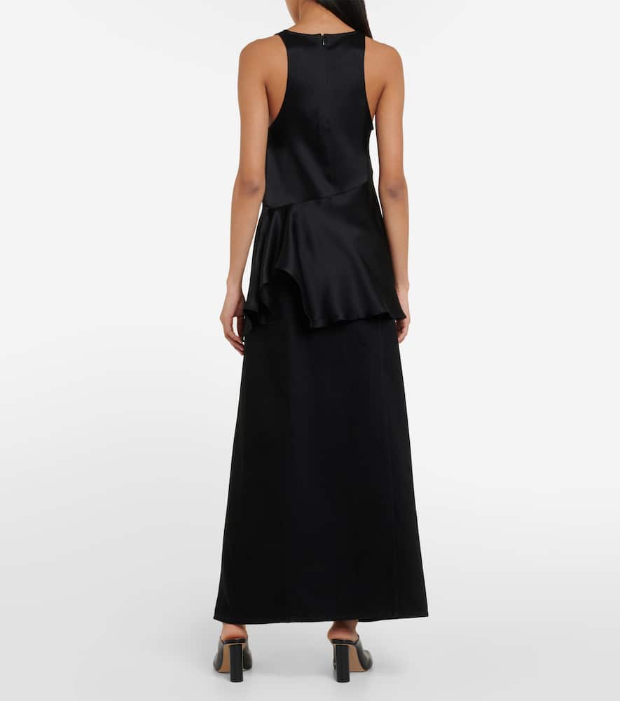Asymmetric satin top