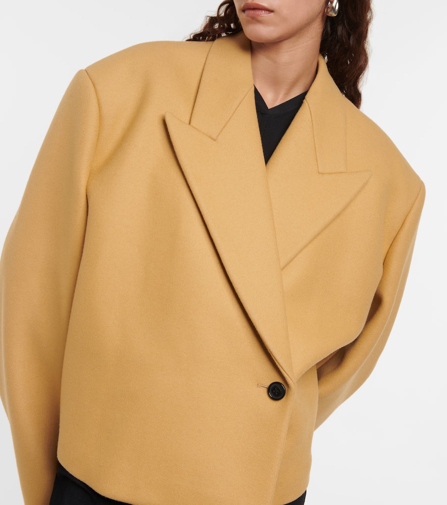 Raymond cropped wool-blend jacket