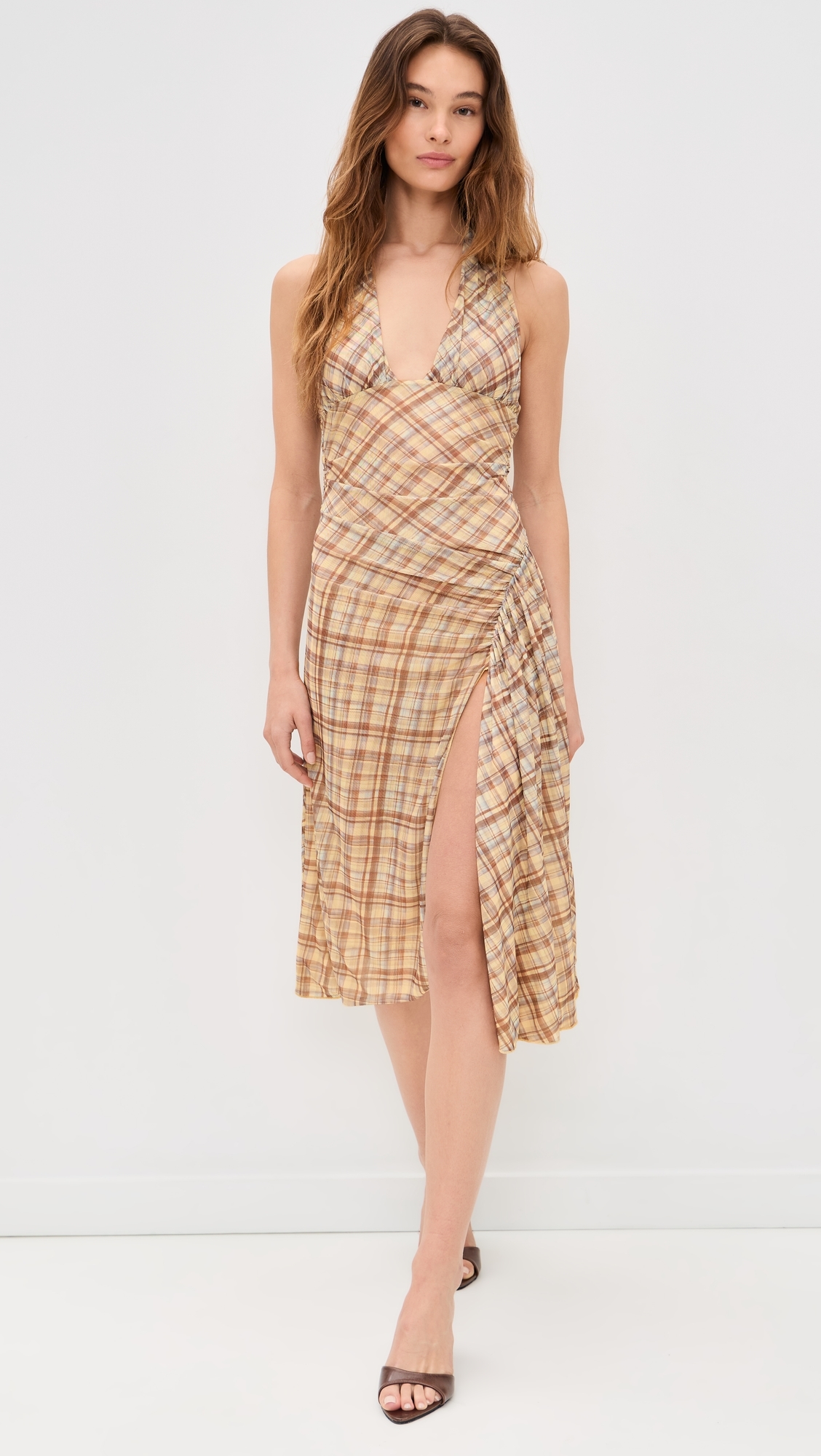 Agnes Dress Maple Plaid