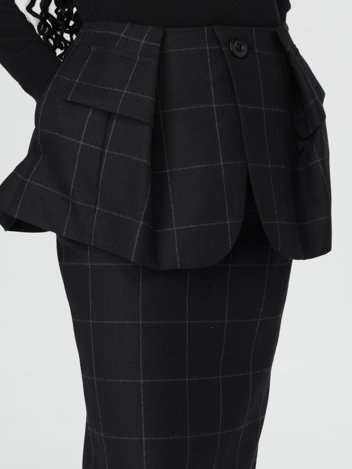 Layered midi skirt - Black