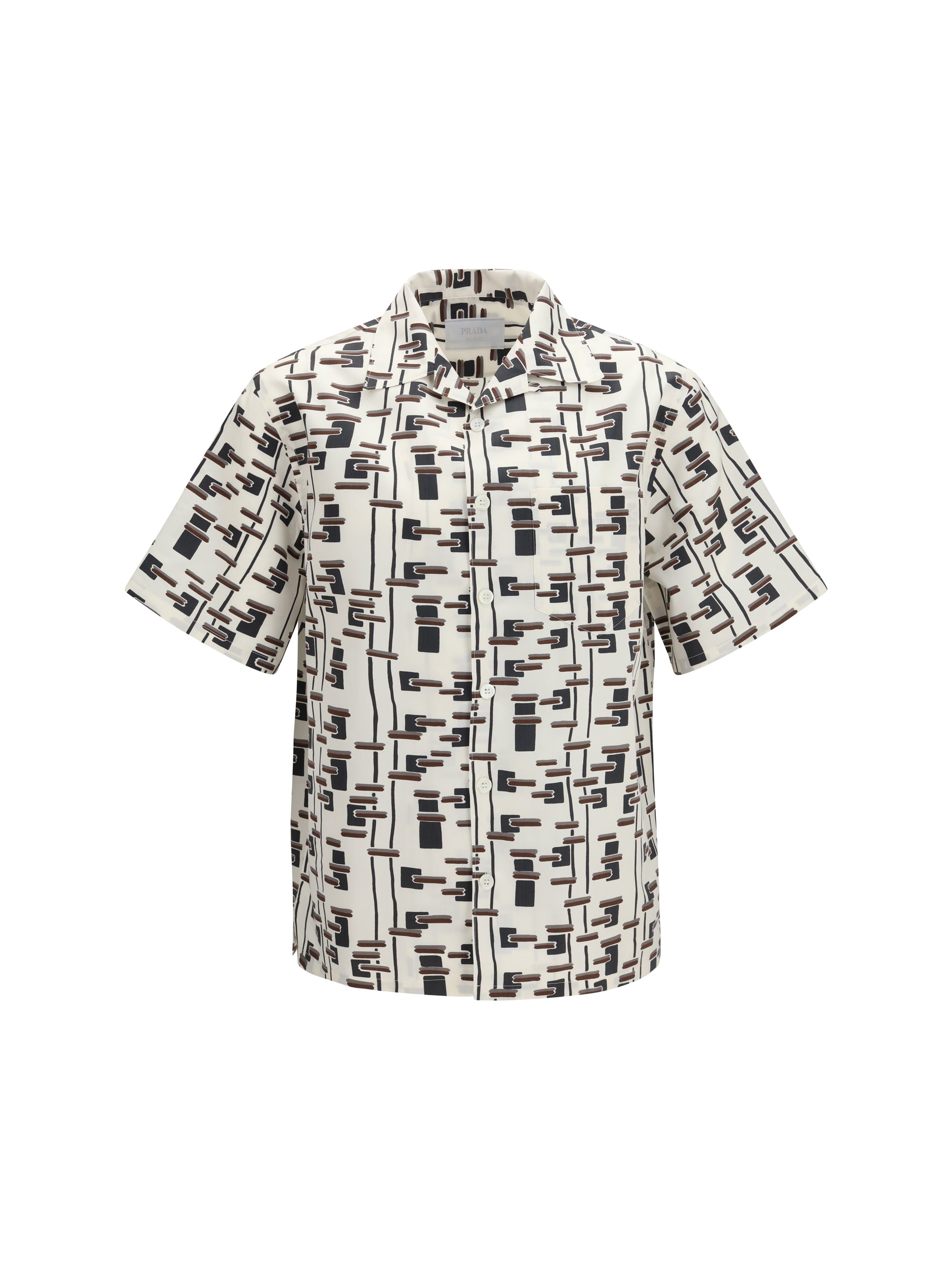 Patterned Bowling Shirt — Multicolor