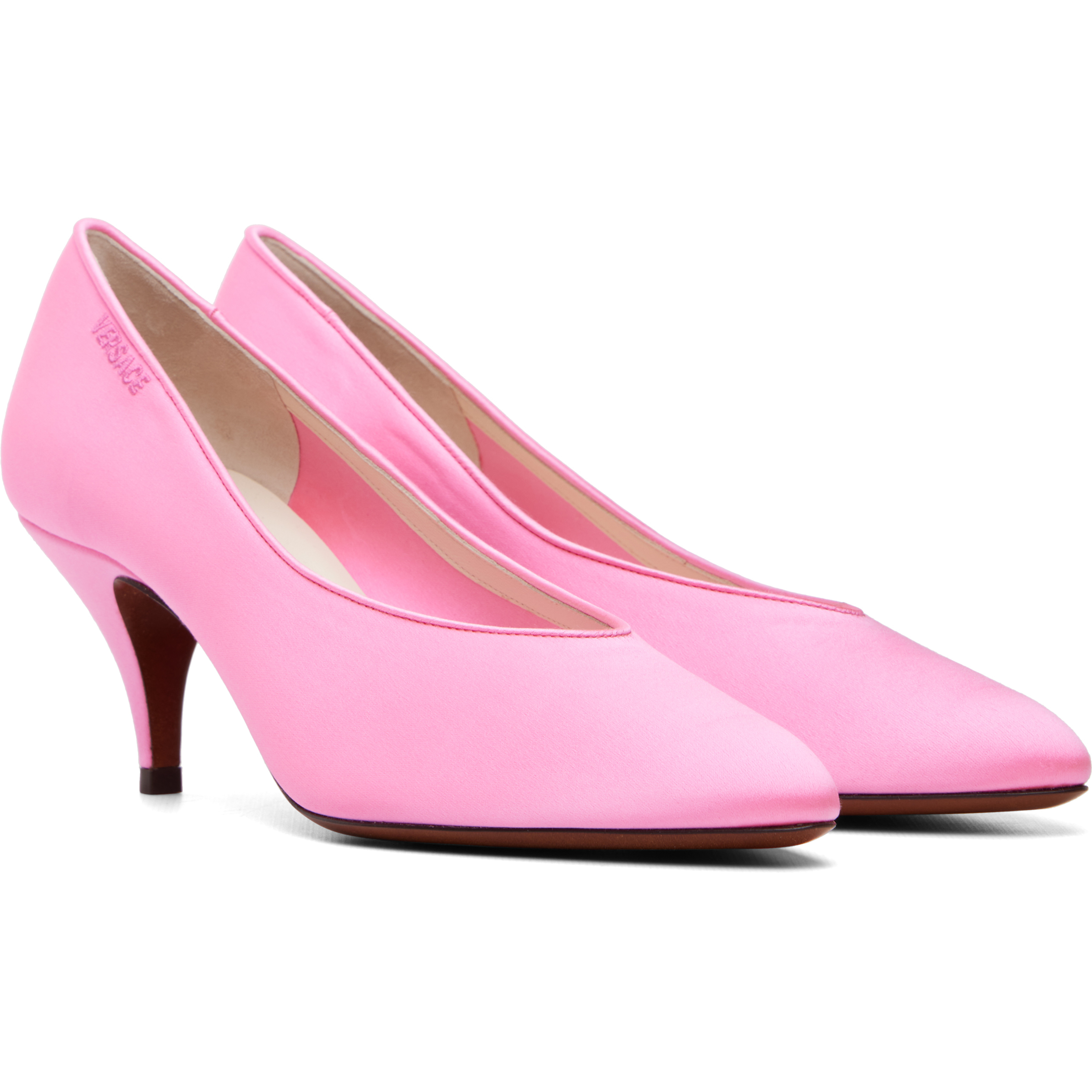 Pink Tina Satin 65mm Heels
