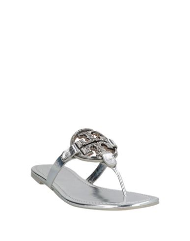 Woman Thong sandal Silver Size 11 Leather