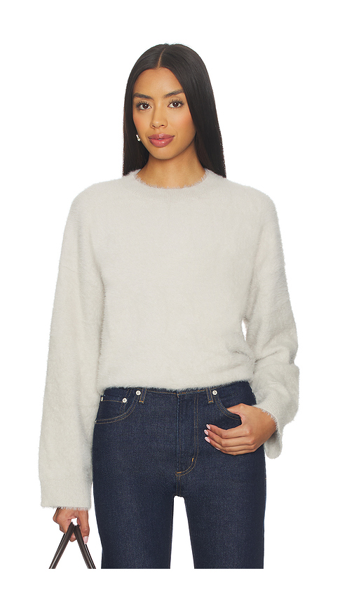 MADISON THE LABEL Angelina Knit Sweater in Grey. XL/1X also in L, M