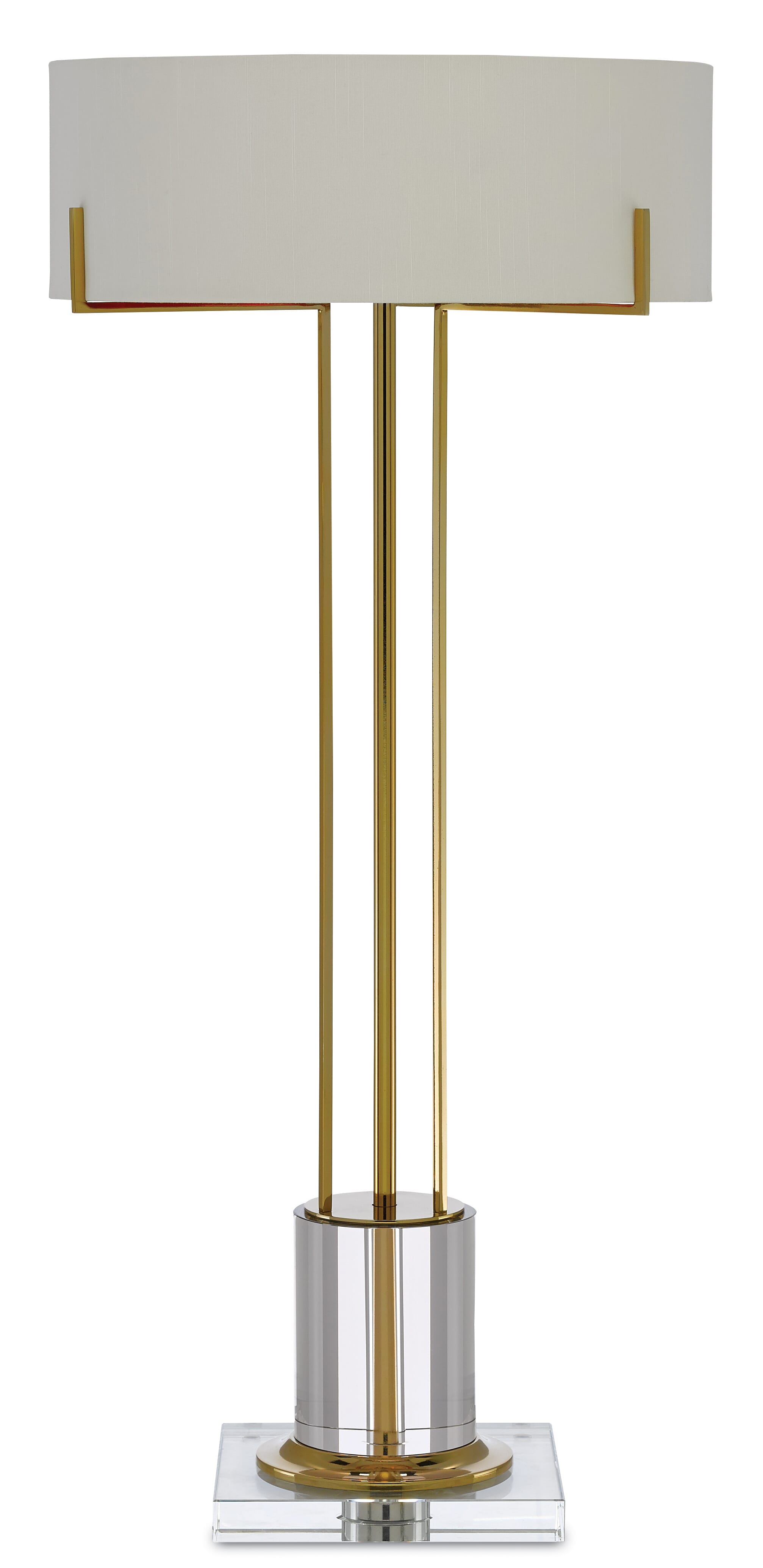 Polished Brass Clear LED Table Lamp from the Winsland Collection