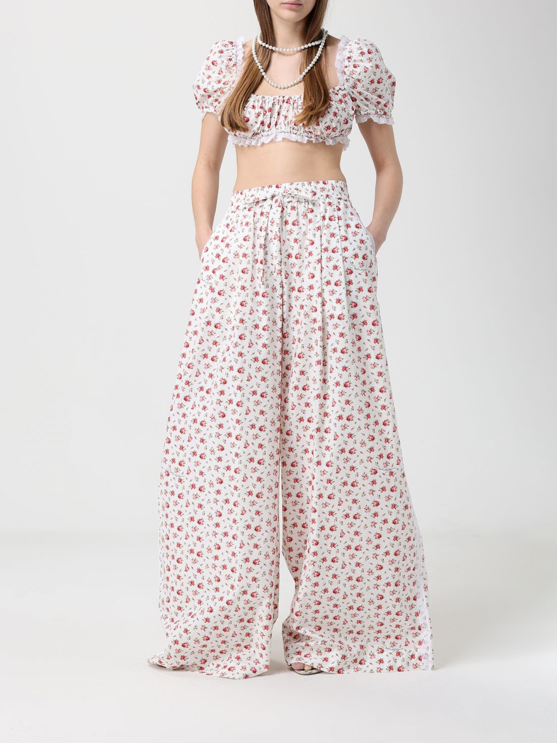 Pants Woman color White