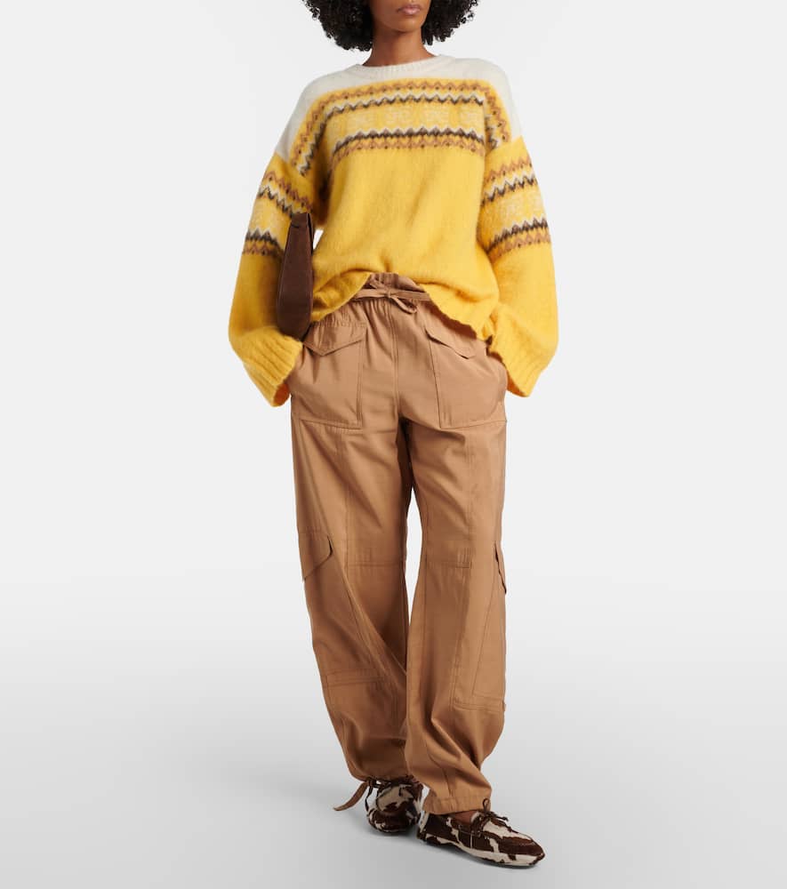 Fair Isle alpaca and wool-blend intarsia sweater