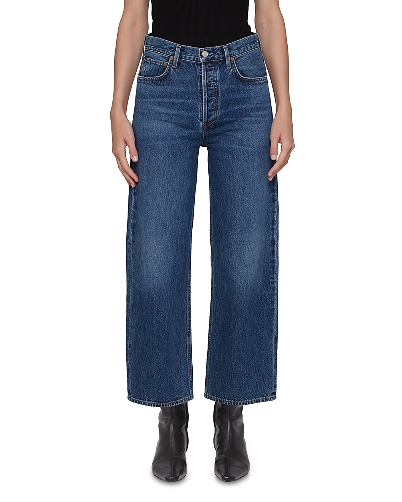 Ren Jean high-rise cropped jeans - Blue
