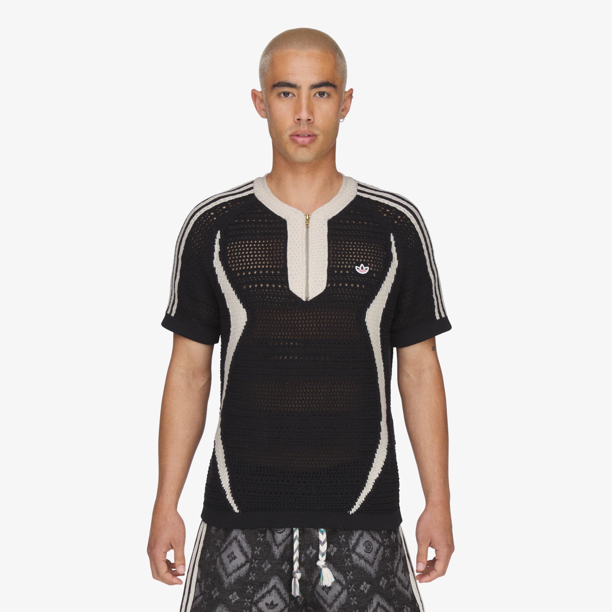Adidas x Clot Knit Jersey By Edison Chen UNISEX Black/ Wonder White