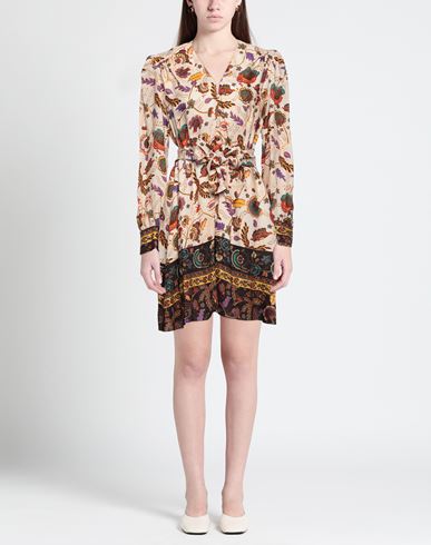 Caliban Woman Mini dress Ivory Size 4 Viscose