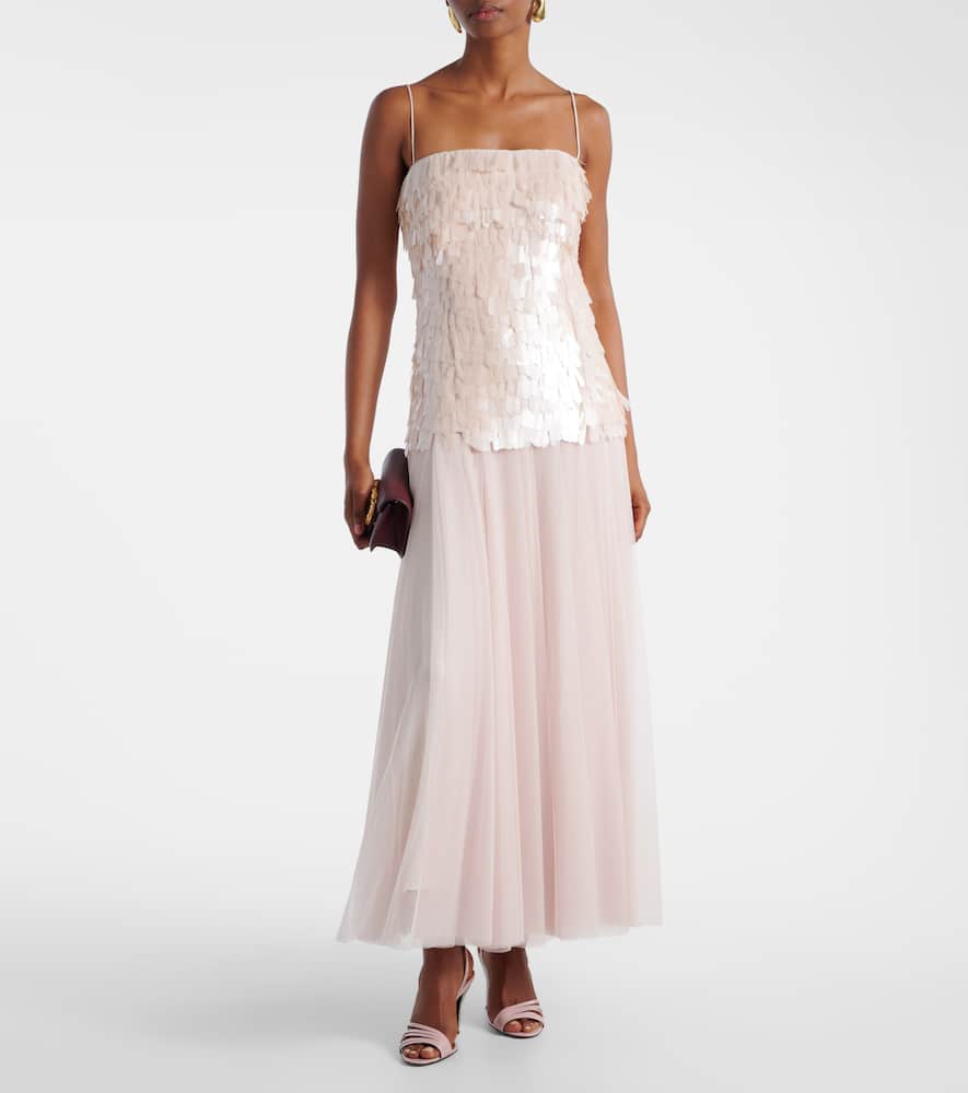 Maxine sequined maxi dress