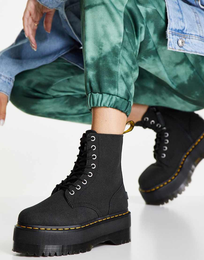 Dr Martens x X Girl Jadon Max flatform ankle boots in black