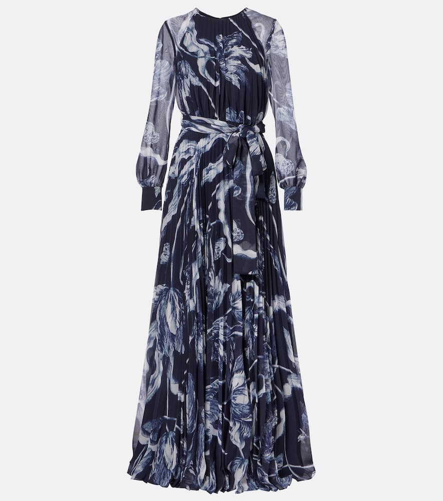 Floral voile gown