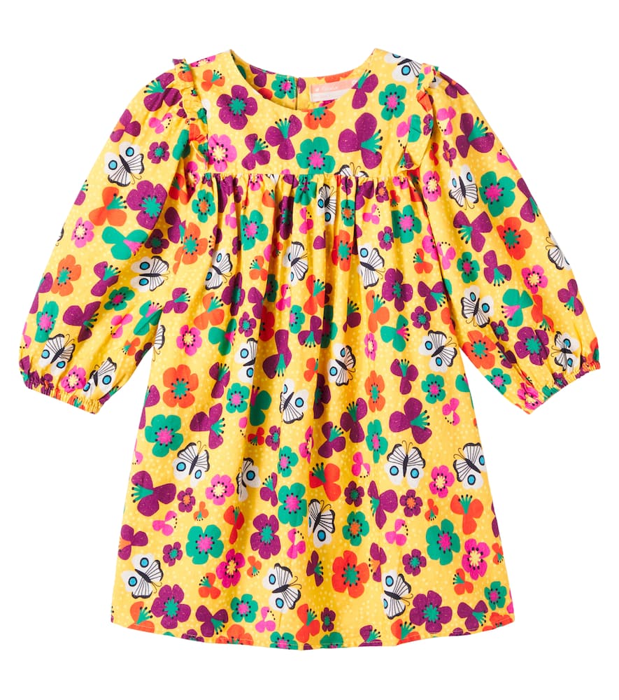 Fábula Printed ruffle-trimmed cotton dress