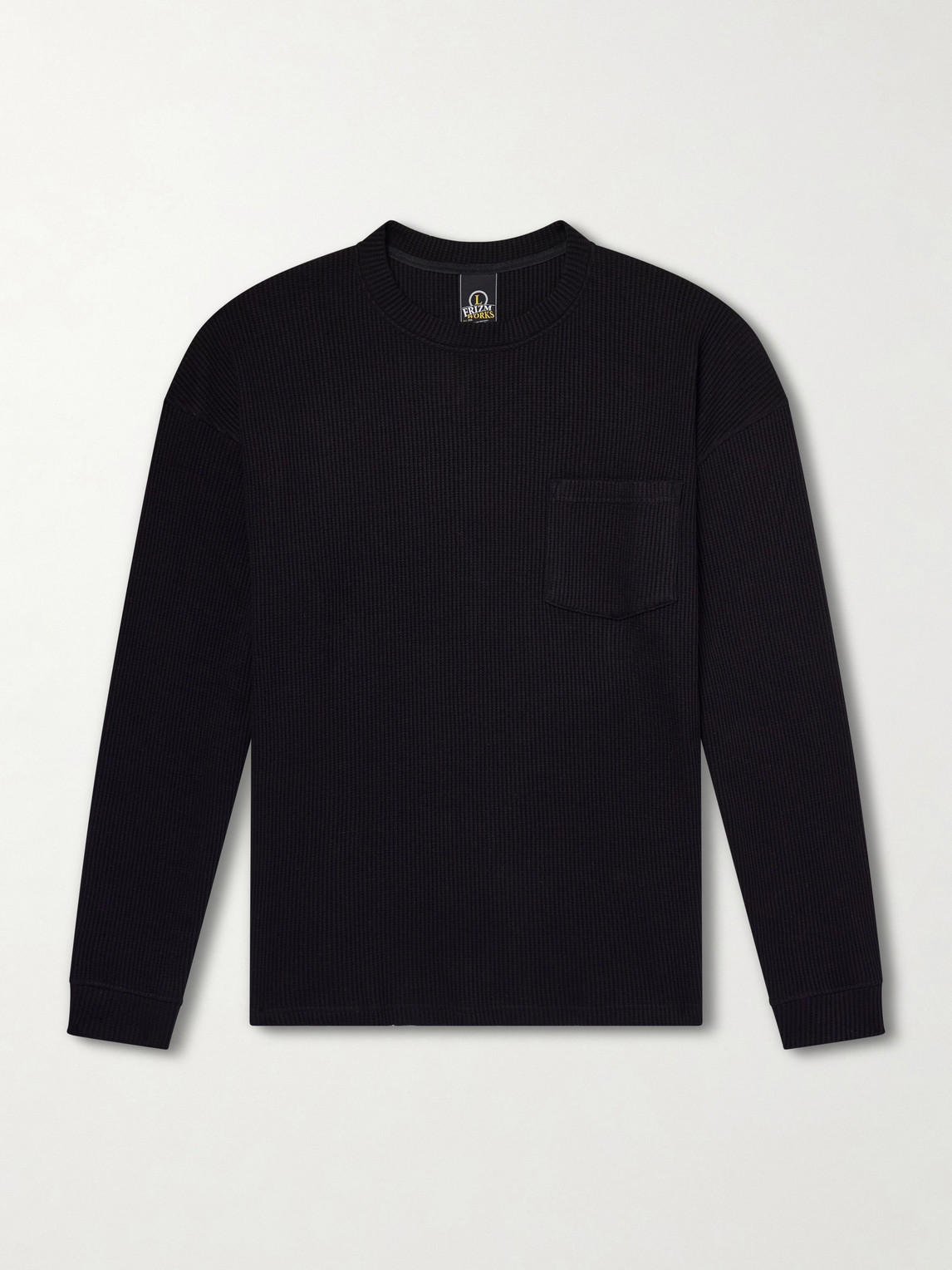Oversized Waffle-Knit Cotton-Blend T-Shirt