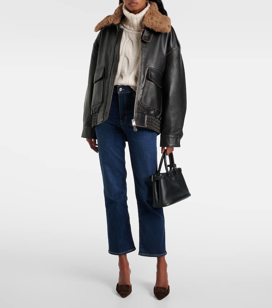 Le Sleek high-rise straight jeans