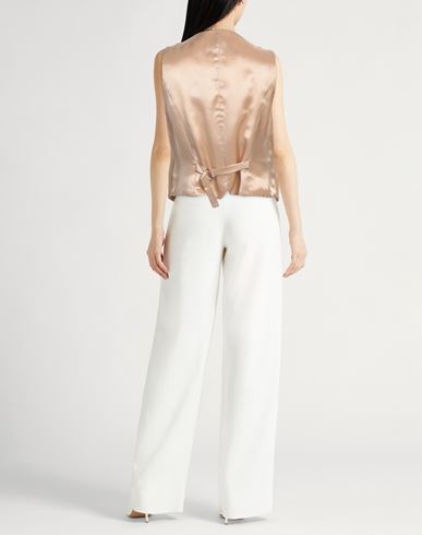 Forte_forte Woman Tailored Vest Sand Size 3 Viscose, Virgin Wool, Elastane