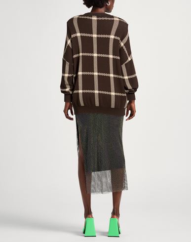 Woman Sweater Dark brown Size ONESIZE Viscose, Acrylic, Elastane