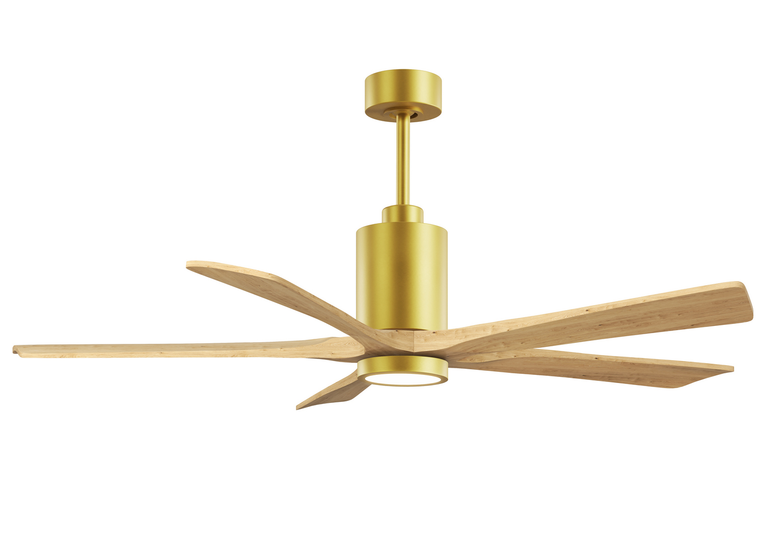 Brushed Brass 60" Ceiling Fan from the Patricia-5 Collection
