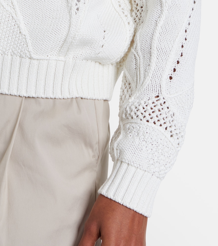 Salvo open-knit cotton sweater