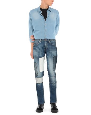 Man Jeans Blue Size 33 Cotton, Elastane