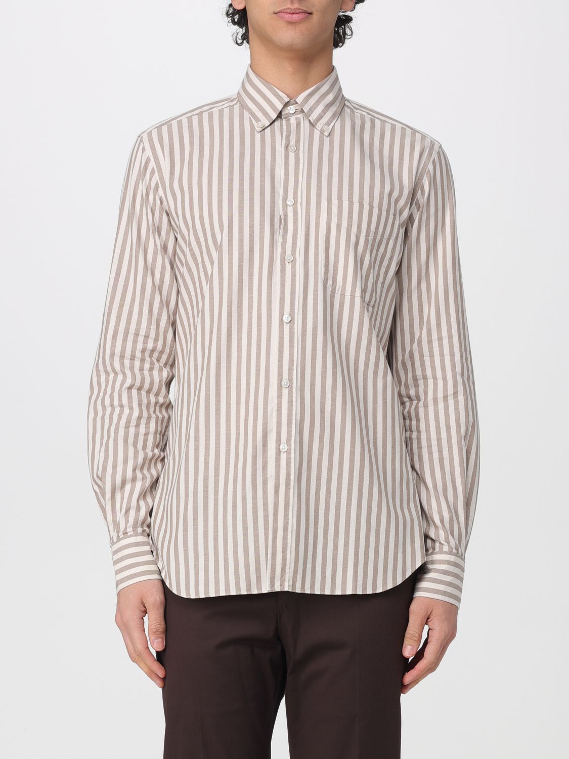 Shirt Men color Brown