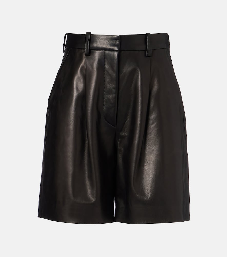 Suze leather shorts