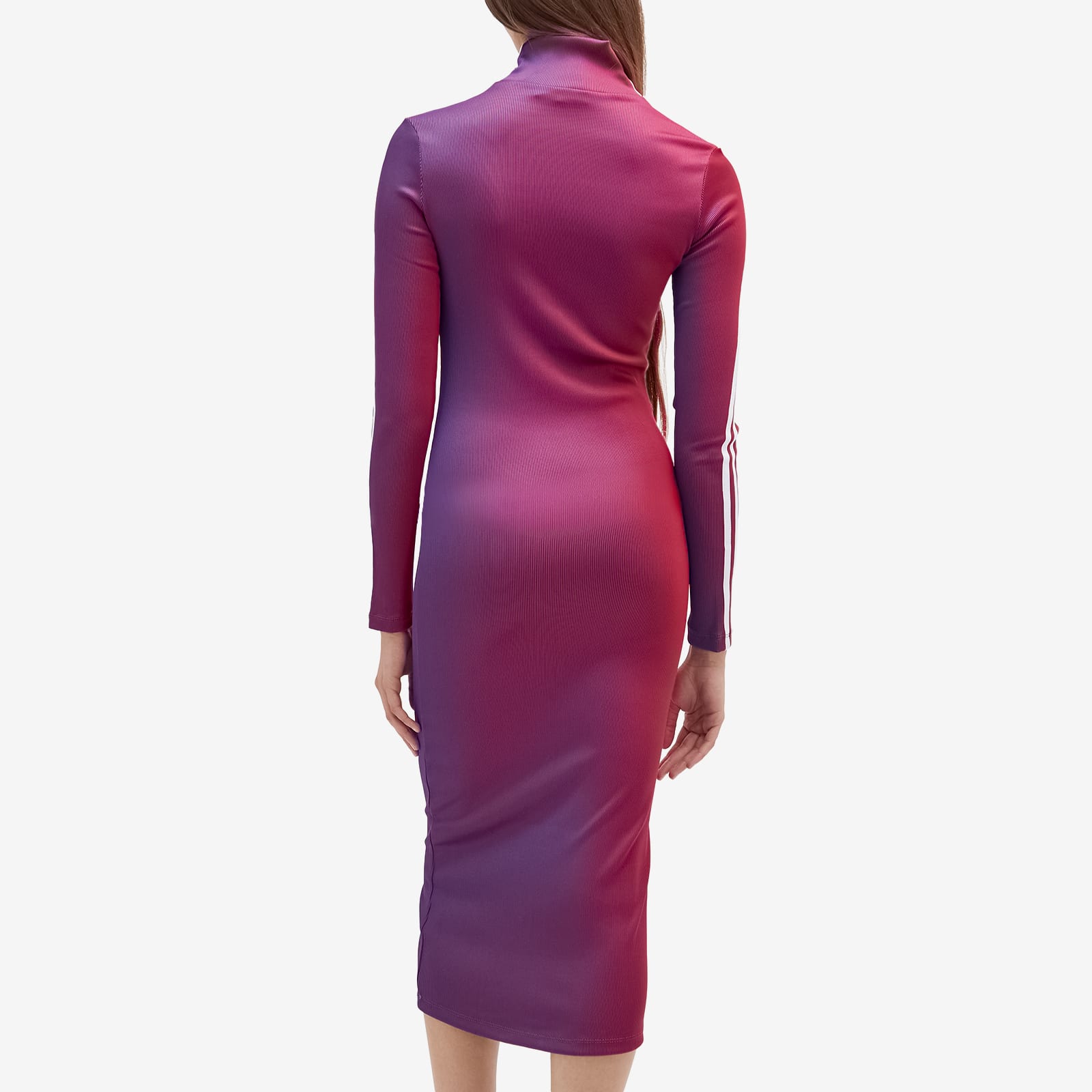 Women's Rasant Ribbed Longsleeve Dress in Multi