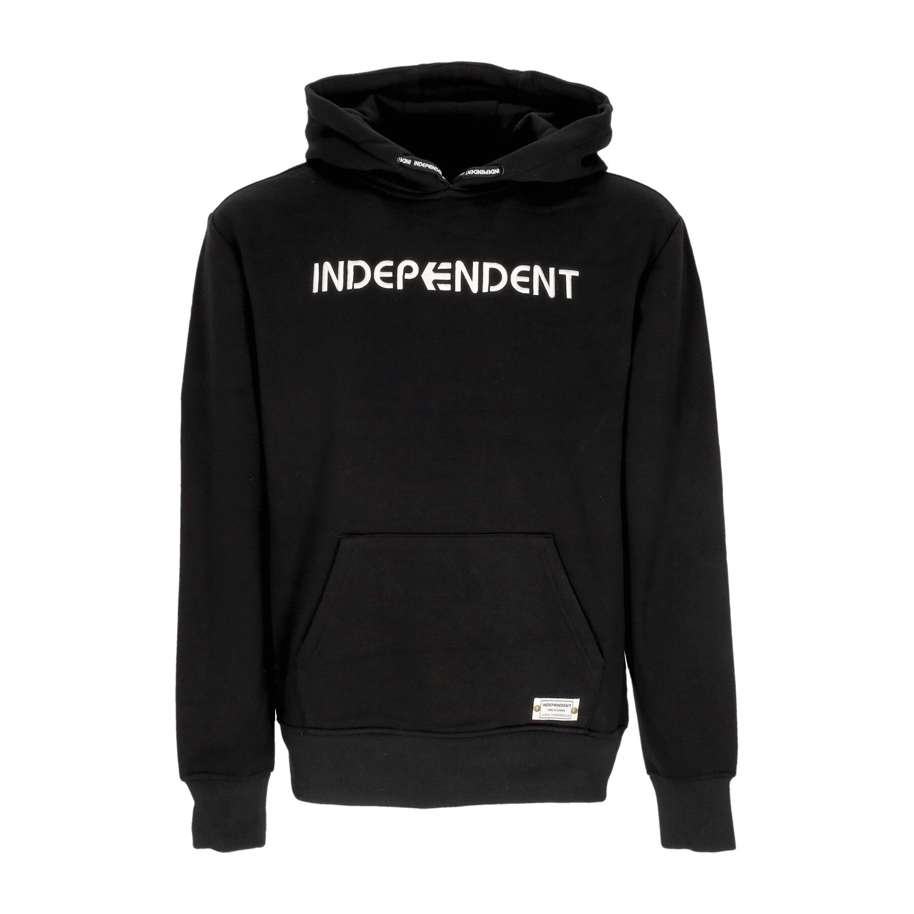 Indy Embroidered Hoodie X Independent Black Men's Hoodie