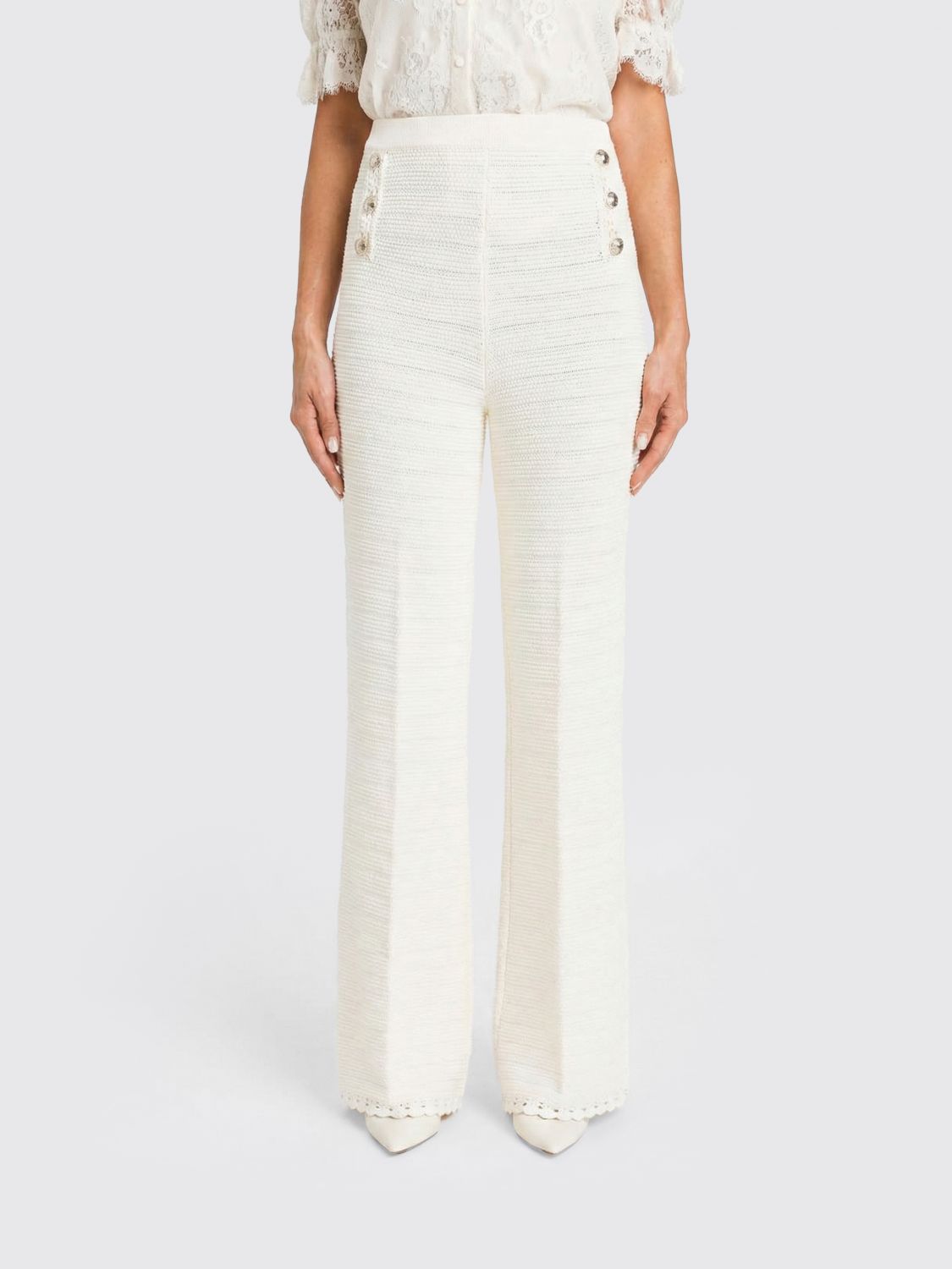 Pants Woman color Yellow Cream