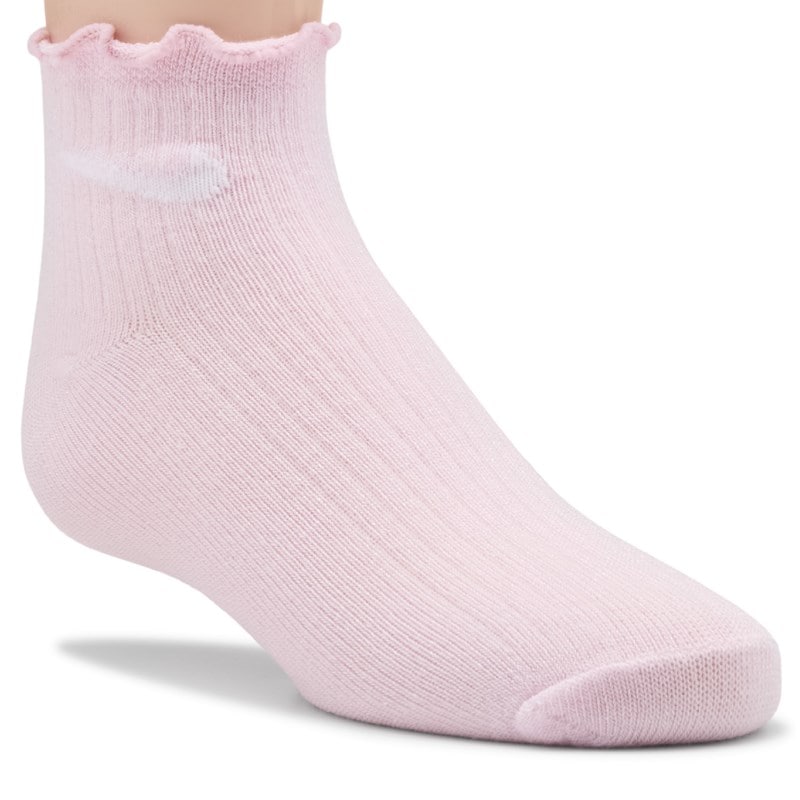 Kids' 6 Pack Youth X-Small Lettuce Edge Ankle Socks (Assorted)