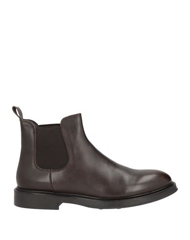 Man Ankle boots Dark brown Size 9 Leather