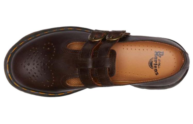 (WMNS) 8065 Crazy Horse Leather Mary Jane Shoes 'Dark Brown'