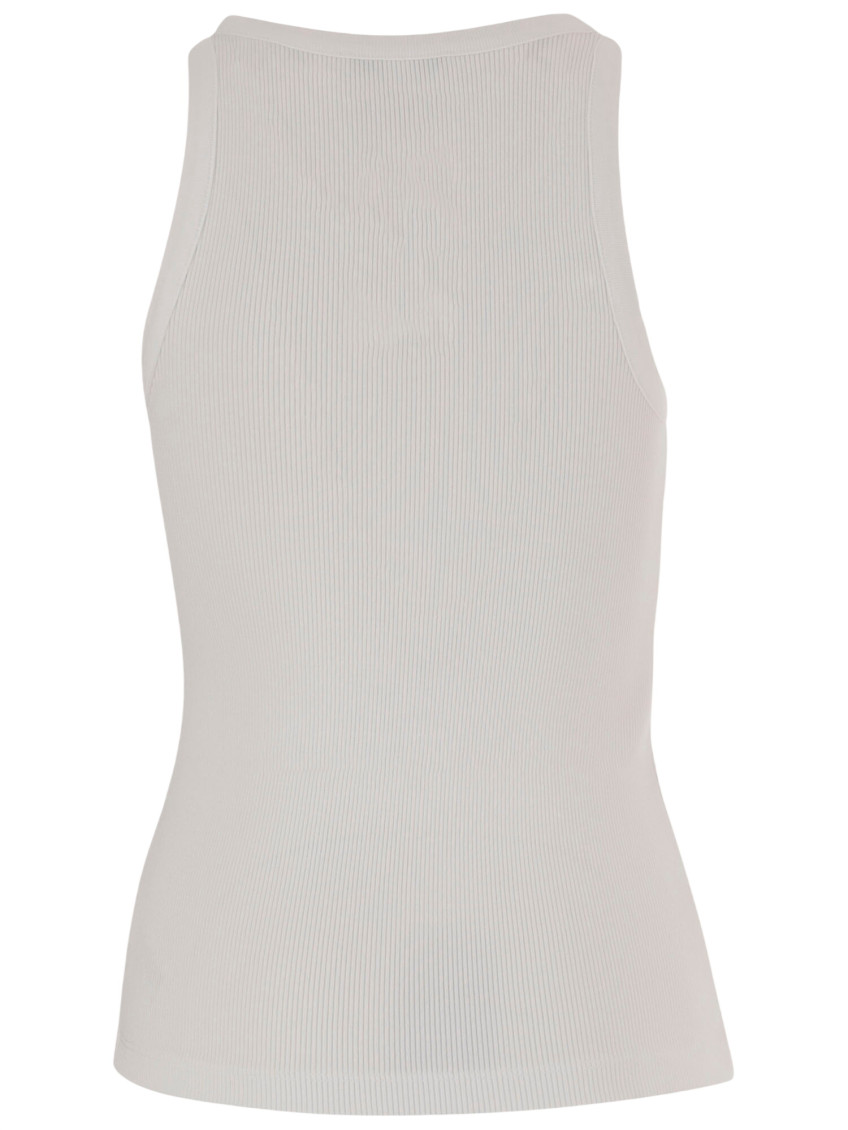 Stretch Cotton Blend Tank Top