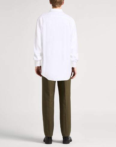 Man Shirt White Size 17 ½ Linen