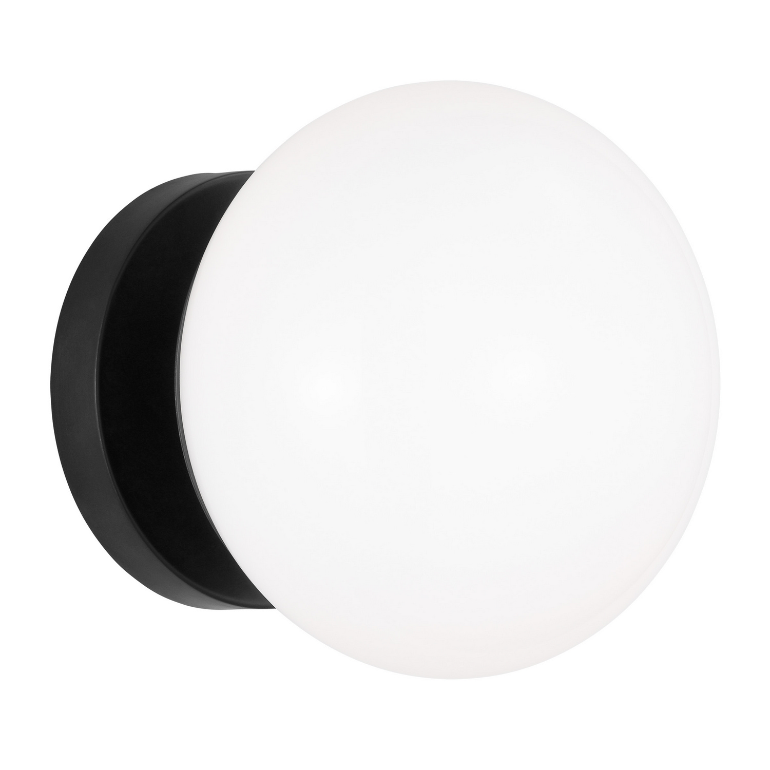 Visual Comfort Studio Lune Bathroom Vanity Light in Aged Iron by Ellen Degenere
