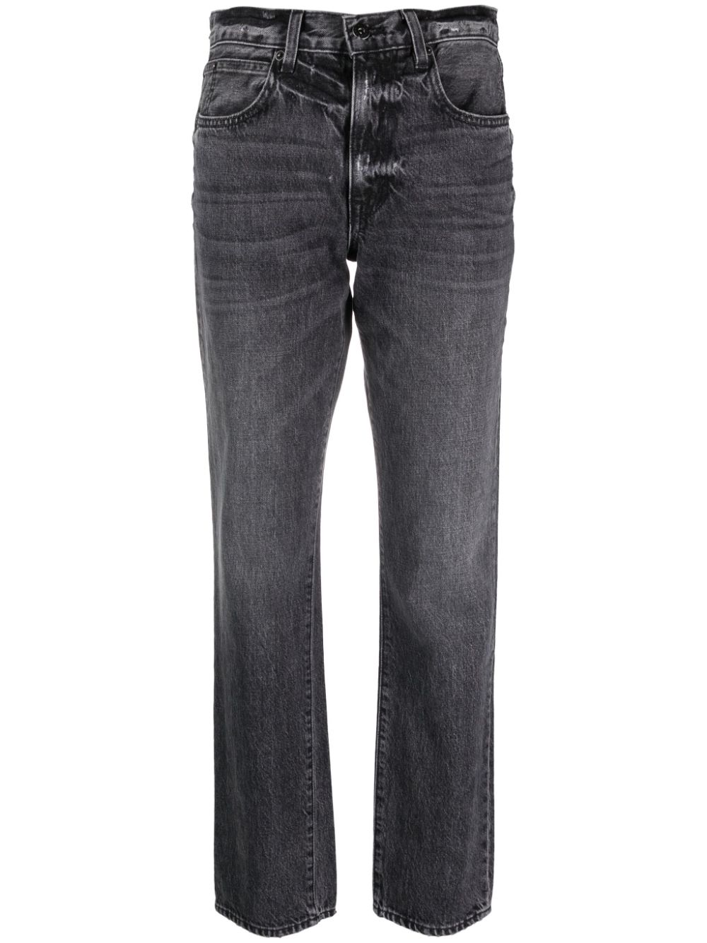 Tyler mid-rise slim-fit jeans - Black