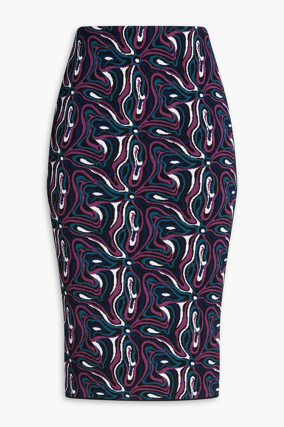 Jacquard-knit skirt