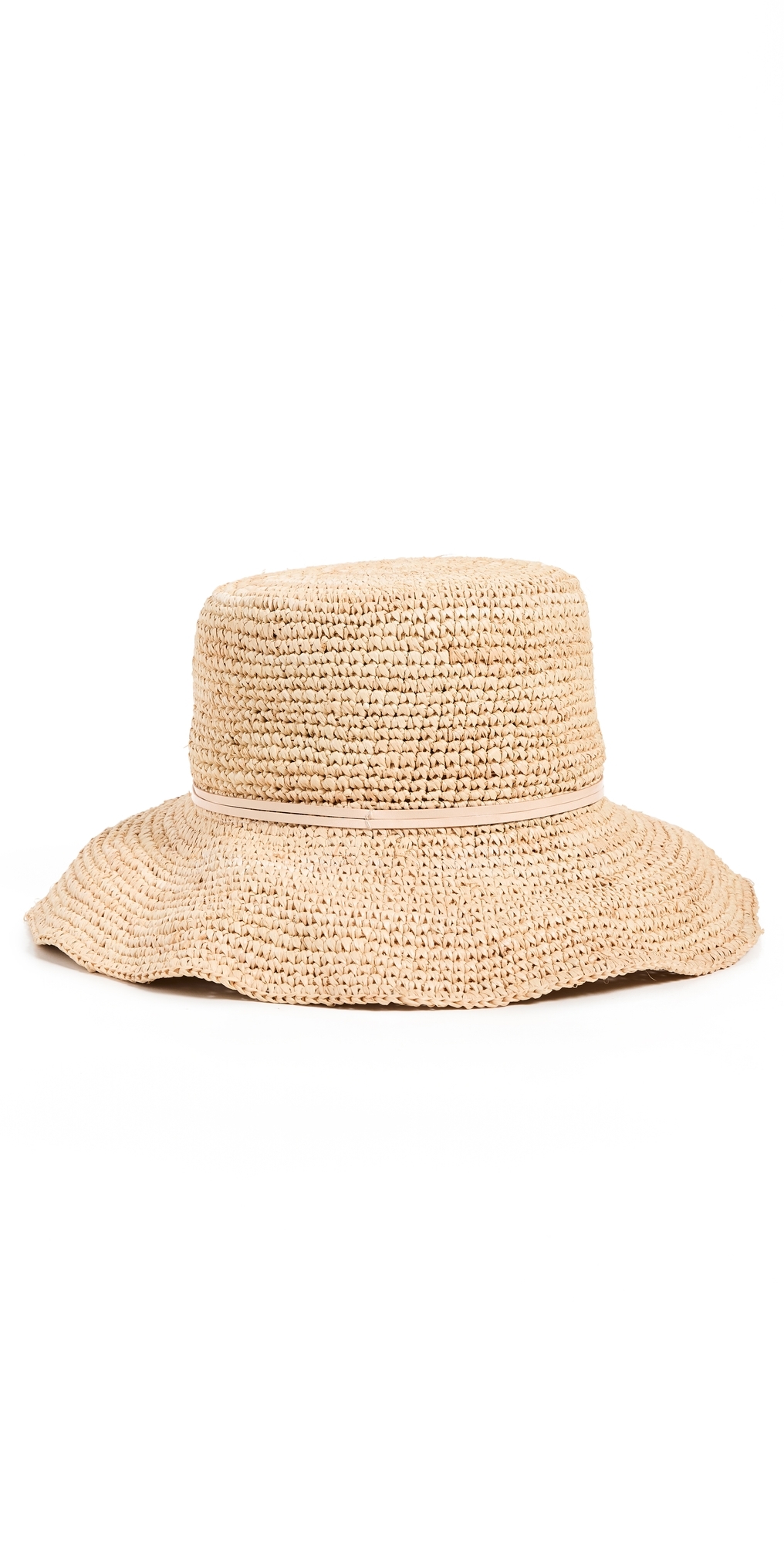 Betty Crochet Bucket Hat Natural/Tan One Size