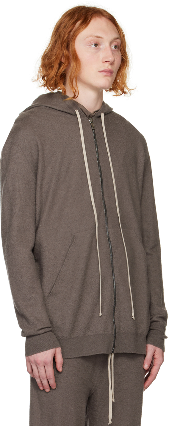 Gray zip-up hoodie