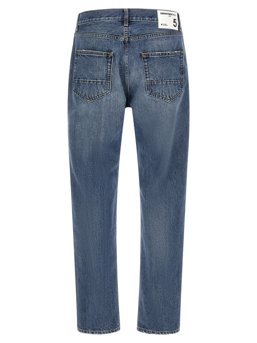 Blue Relaxed Mid Rise Jeans