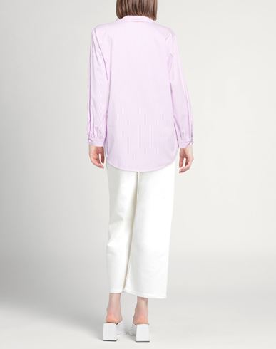 Woman Top Lilac Size 14 Cotton, Polyamide, Elastane