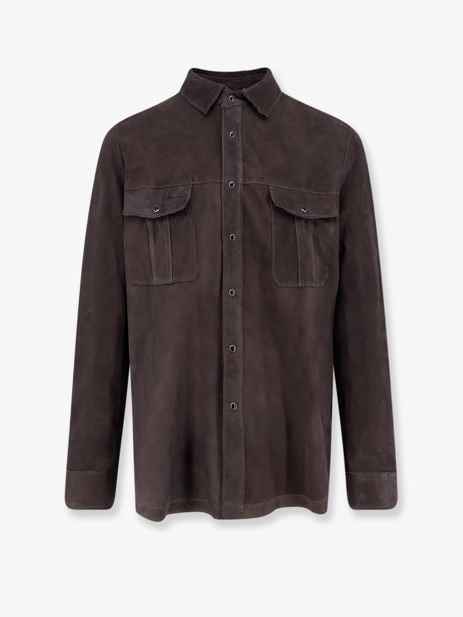 Suede Shirt — Gray